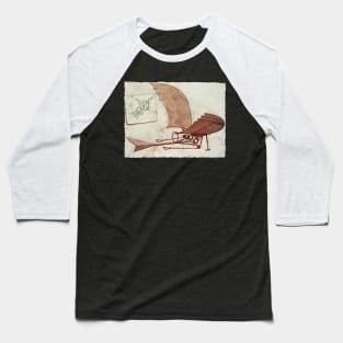 Da Vinci's flying machine Baseball T-Shirt